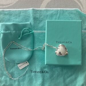 Tiffany & Co. Silver Heart Pendant with Chain